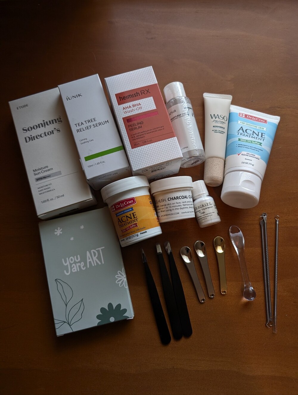 New K-Beauty & Skincare Bundle Anua, Heimish, Etude, IUNIK, WASO + Beauty Tools
